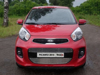 Рамка номерного знака Kia Picanto (комплект) ТСС для Любые