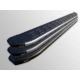 Пороги алюминиевые ТСС с накладкой для Toyota RAV4 Длинная база 2010-2013